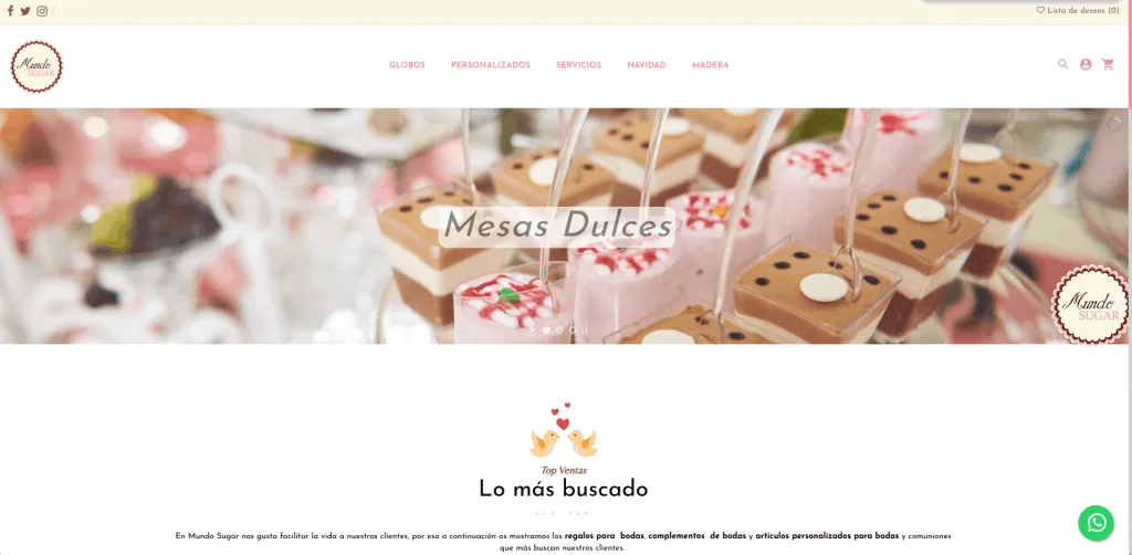 Web de Mundo Sugar