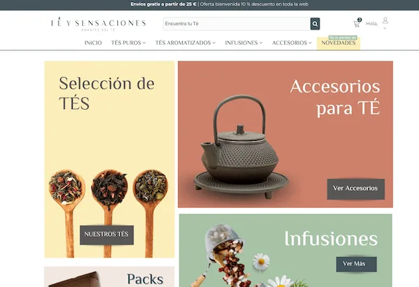 Web de Té y Sensaciones