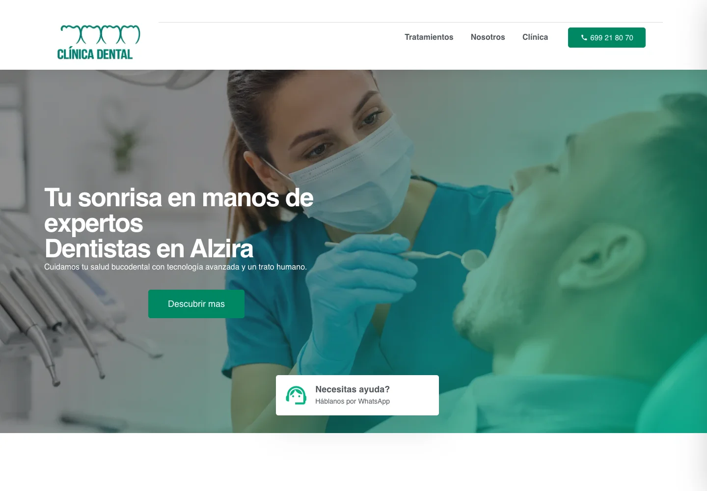 Web de Clínica Dental Ramón Jover