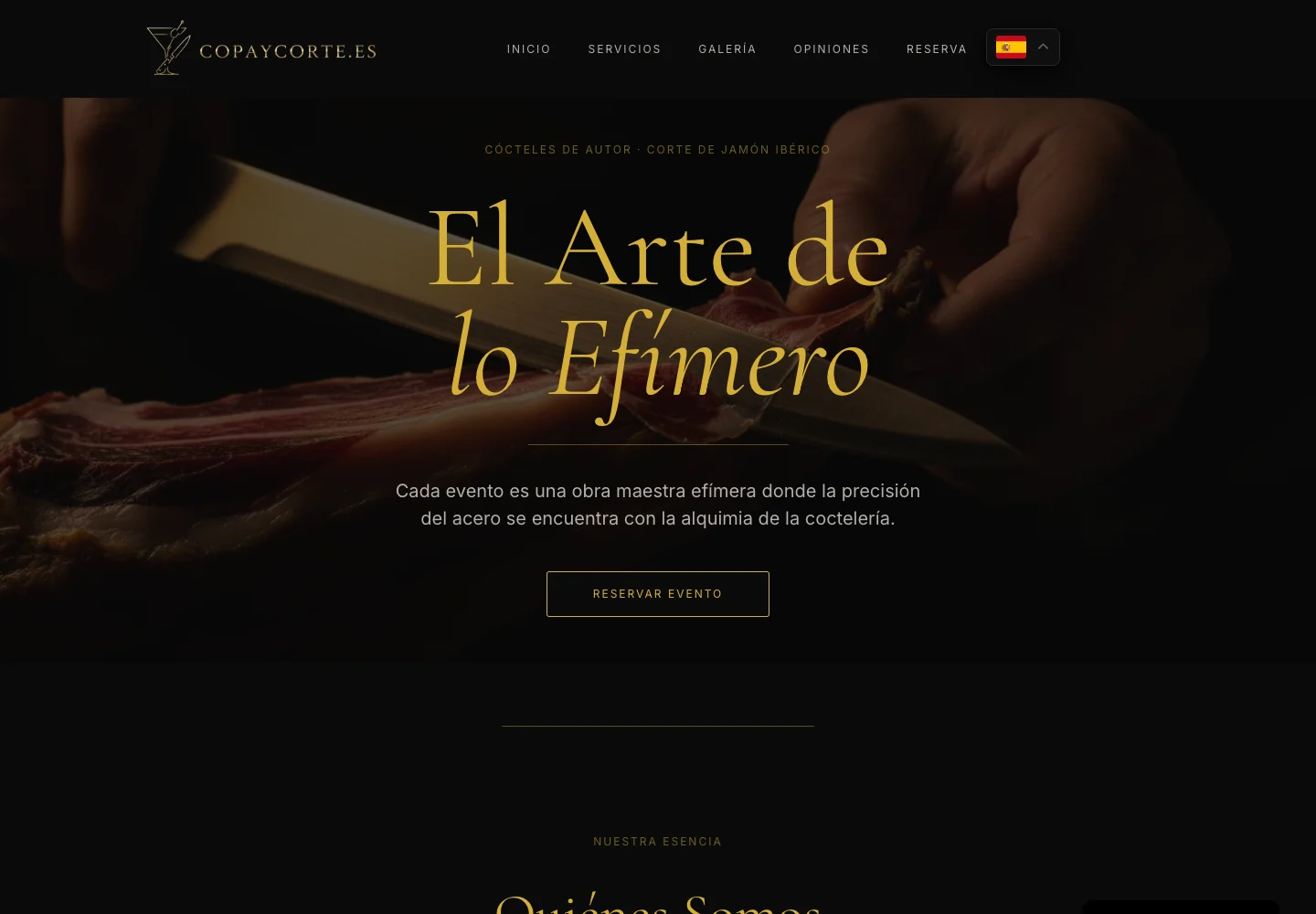 Web de Copa y Corte